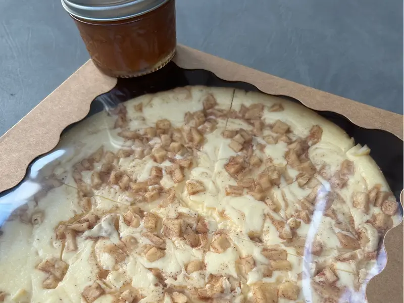 Cinnamon apple topped cheesecake by Diner's Choice Eats